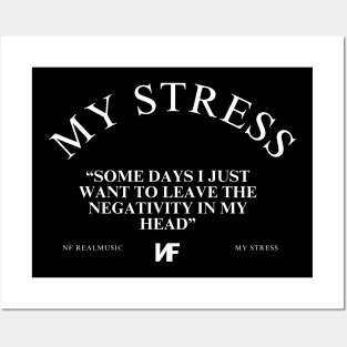 NF My Stress Lyrics quote Posters and Art